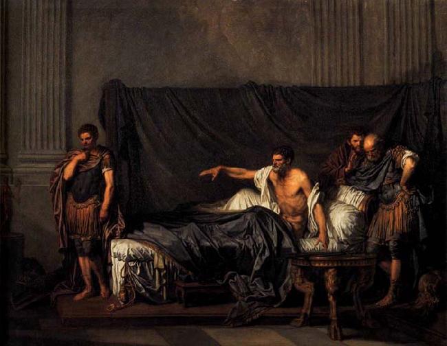 GREUZE, Jean-Baptiste Septimius Severus and Caracalla Germany oil painting art